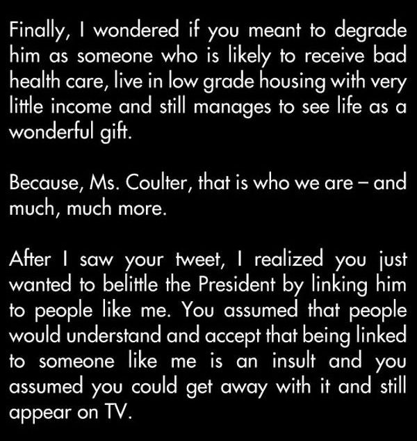 Open Letter from Franklin Stephens to Ann Coulter (5 pics)