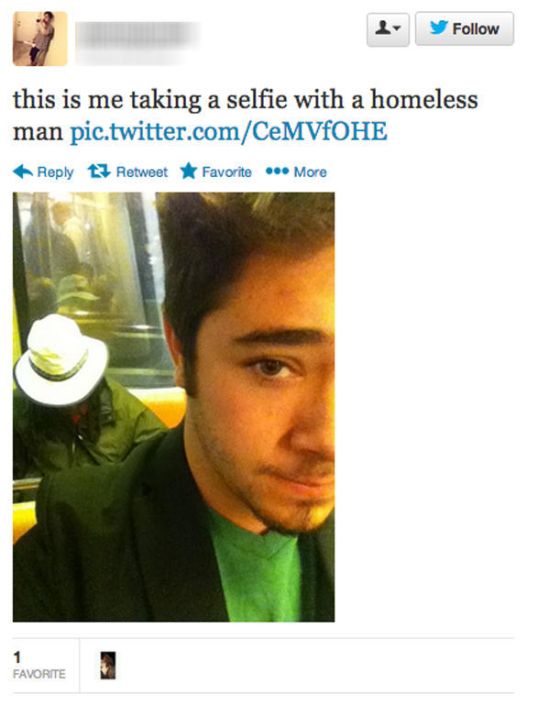 Posing with Homeless People is a New Selfie Trend (21 pics)