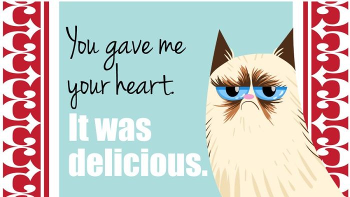grumpy cat valentines day