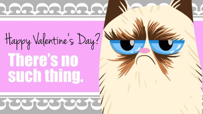 Valentine's Day Cards of the Grumpy Cat (18 pics)