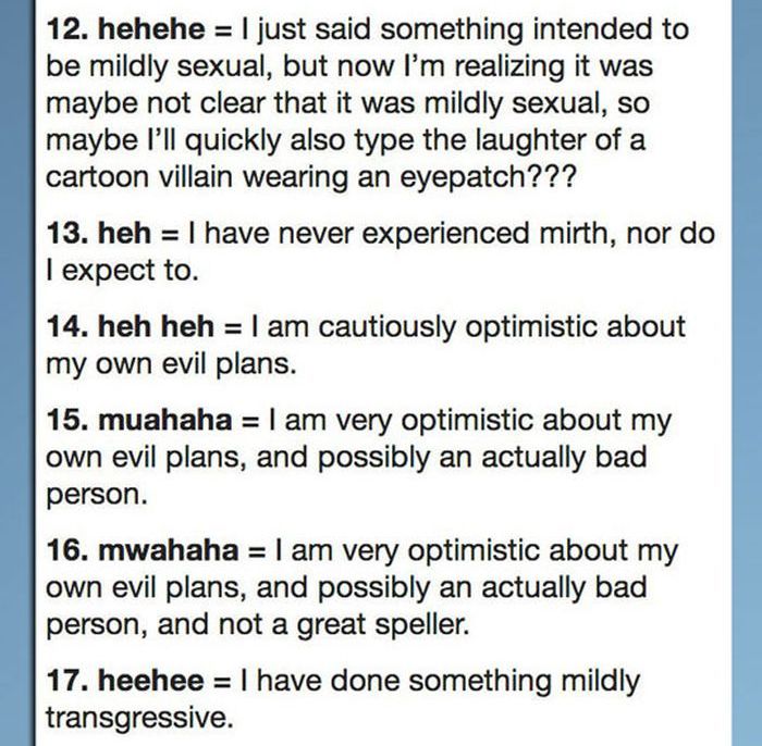 The 42 Ways to Type Laughter (8 pics)