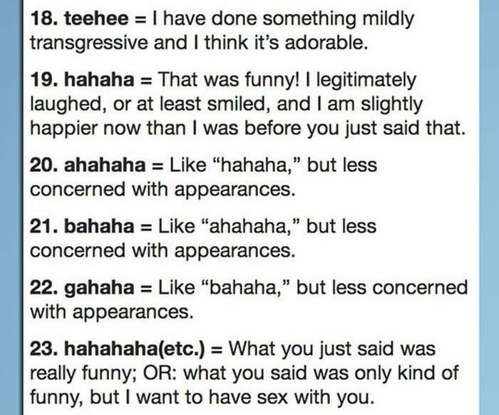 The 42 Ways to Type Laughter (8 pics)