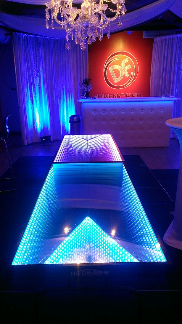 LED Beer Pong Table (10 pics)