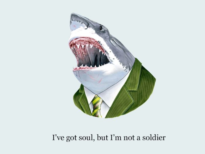 Well Dressed Animals With Rap Quotes (28 pics)