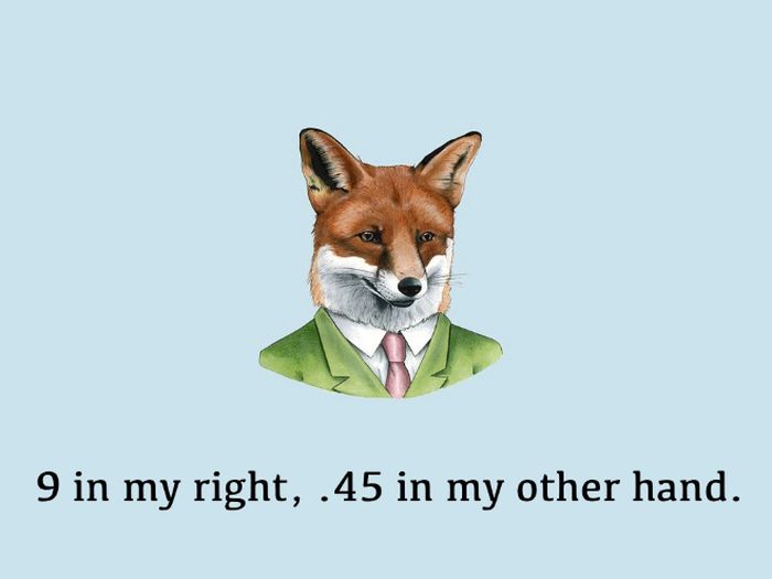 Well Dressed Animals With Rap Quotes (28 pics)