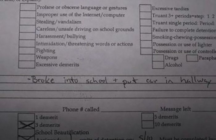 Funny Detention Notices (24 pics)