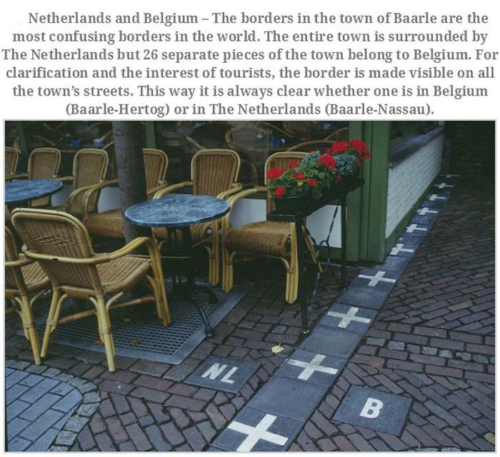 The Most Interesting Borders in the World (22 pics)