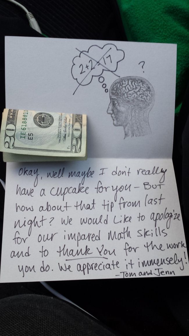 Pizza Guy Gets His Tips (2 pics)