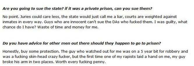 A Victim of Prison Rape Gives an Interview (12 pics)