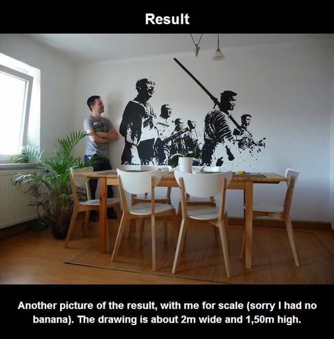 How to Paint Seven Samurai Still on the Wall (10 pics)
