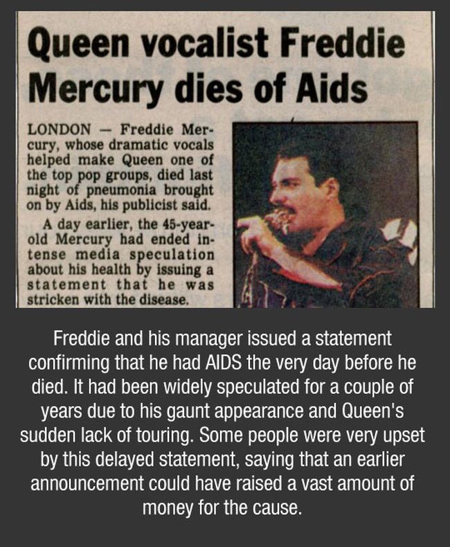 Facts About Freddie Mercury (11 pics)