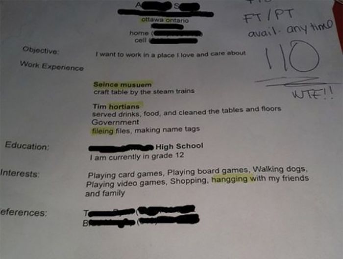 Resumes That Are So Wrong (20 pics)