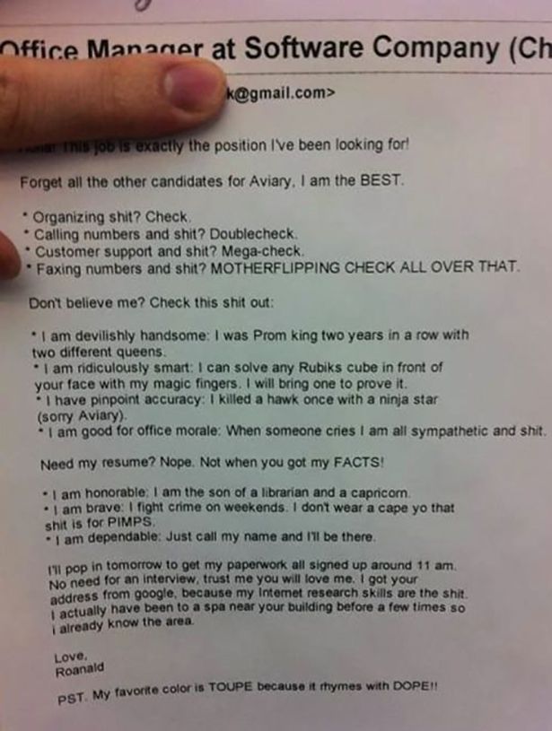 Resumes That Are So Wrong (20 pics)