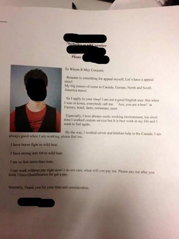 Resumes That Are So Wrong (20 pics)