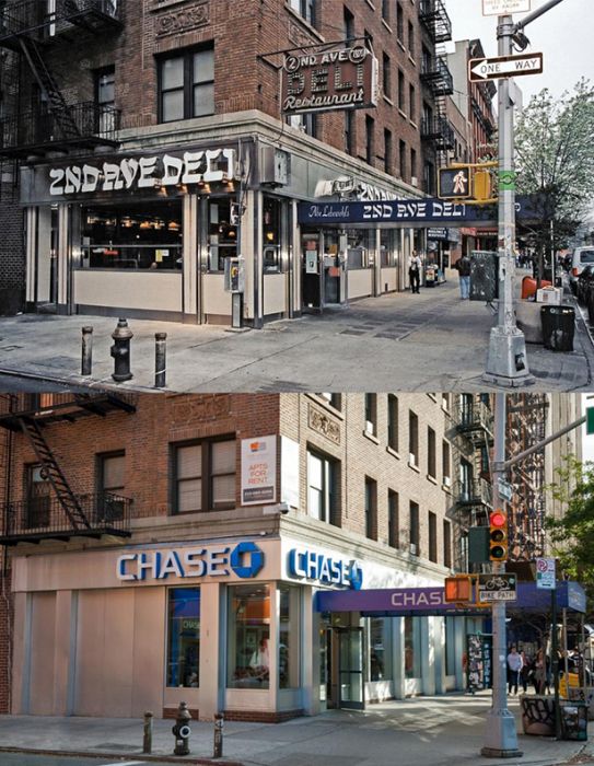 New York City Stores Then and Now (14 pics)