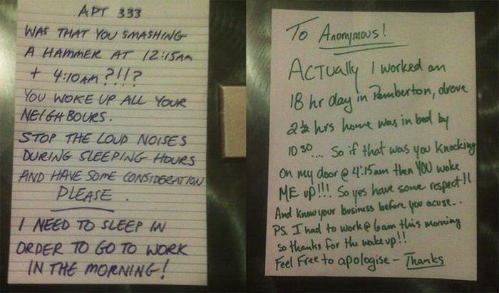 Smart Ass Responses to Written Notes (27 pics)