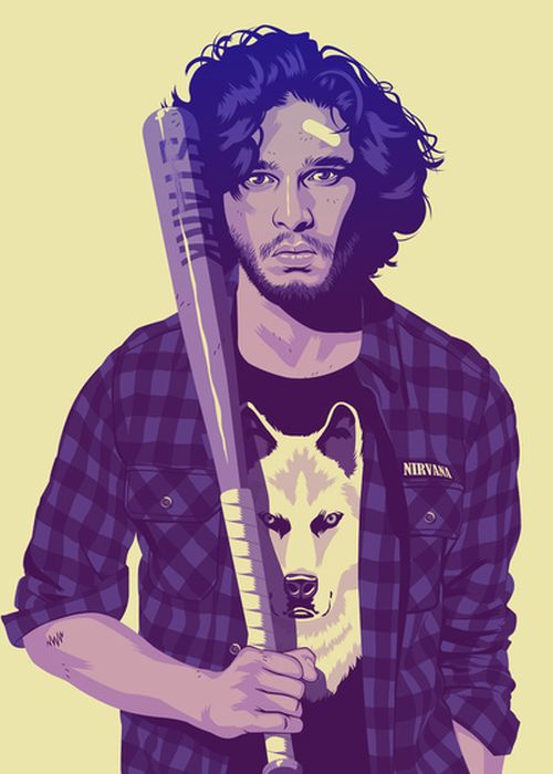 Game of Thrones Characters Re-imagined in 80s/90s Style (13 pics)