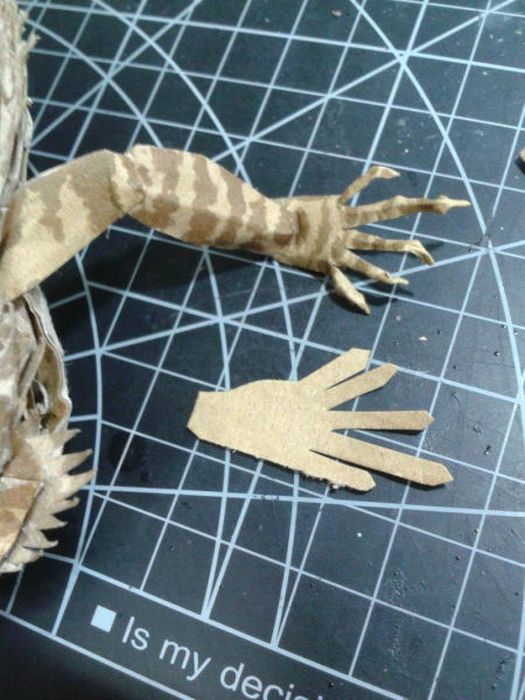 Bearded Dragon Paper Art (24 pics)