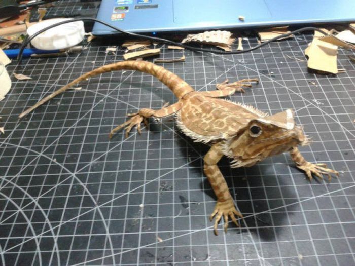 Bearded Dragon Paper Art (24 pics)