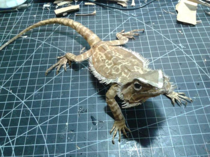 Bearded Dragon Paper Art (24 pics)