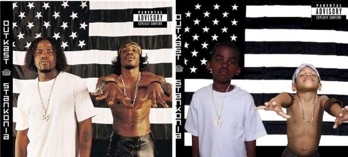 Dad Recreates Famous Album Covers with His Sons (16 pics)