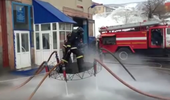 Russian Firefighters Show Some Magic