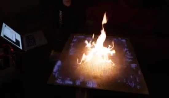 Amazing Musical Fire Table