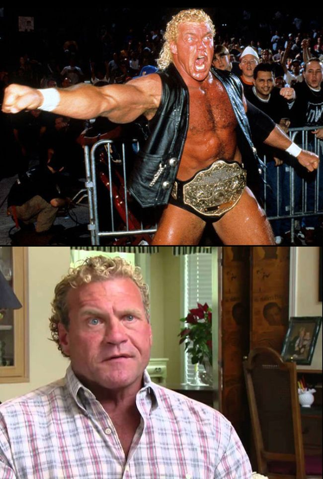 Pro Wrestlers Back In The Day And Today (20 pics)