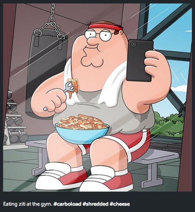 Peter Griffin Is The Coolest Person On Instagram (20 pics)