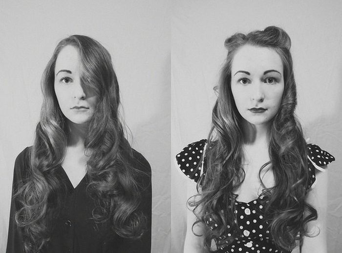 This Girls' Selfies Show Off 100 Years Of Fashion (10 pics)