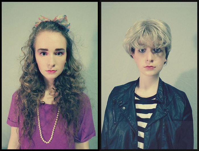 This Girls' Selfies Show Off 100 Years Of Fashion (10 pics)