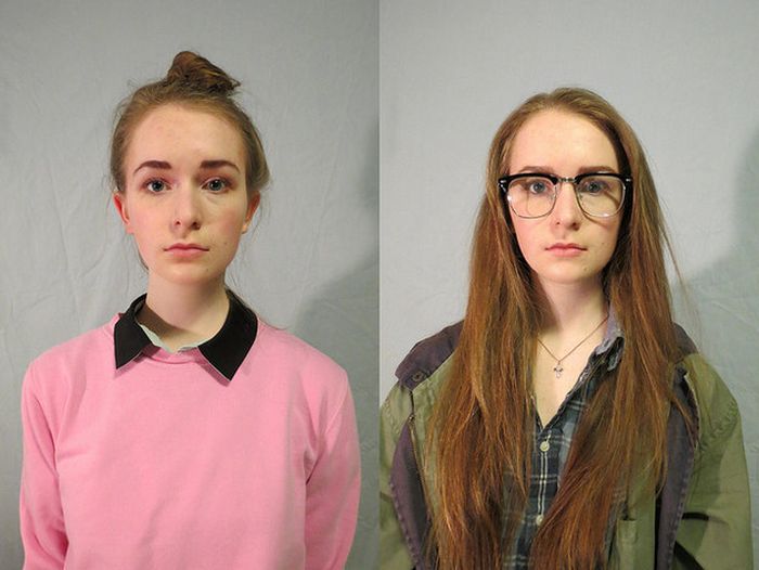 This Girls' Selfies Show Off 100 Years Of Fashion (10 pics)