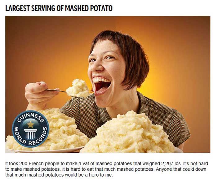 Unimpressive Guinness World Records For Food (10 pics)