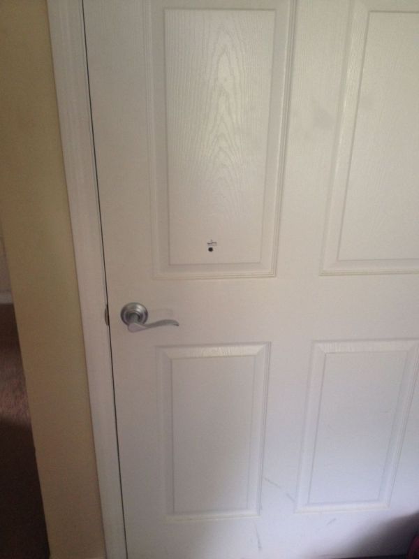 Bullet Goes Straight Through The Bedroom Wall (6 pics)
