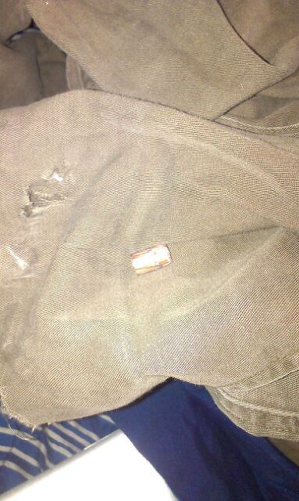 Bullet Goes Straight Through The Bedroom Wall (6 pics)