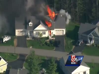 House Explodes Live On Air