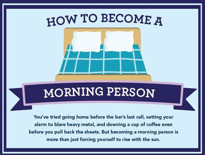 How You Can Become A Morning Person (infographic)