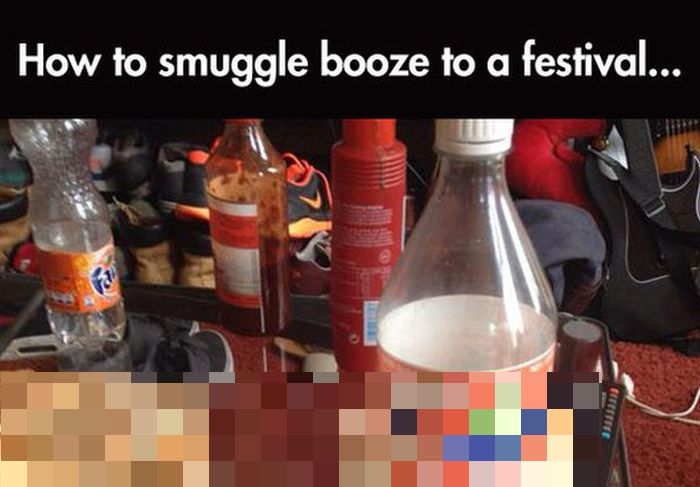 Awesome Trick For Smuggling Alcohol (4 pics)