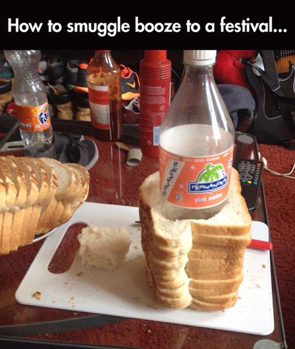 Awesome Trick For Smuggling Alcohol (4 pics)