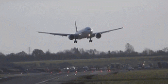 Bad Airplane Takeoffs And Landings (15 gifs)