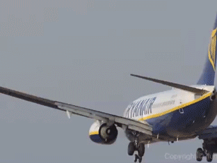 Bad Airplane Takeoffs And Landings (15 gifs)