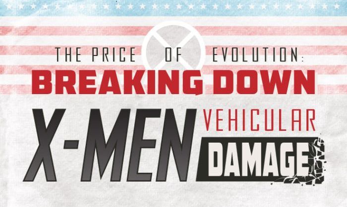 Which X-Men Caused The Most Vehicle Damage (infographic)