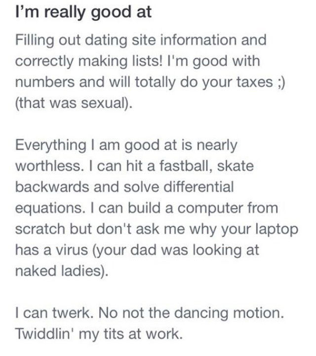 This Guy’s Online Dating Profile Is A Win (10 pics)