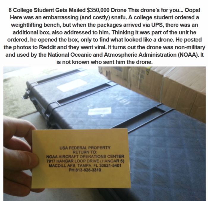 The 10 Weirdest Things Ever Sent In The Mail (11 pics)