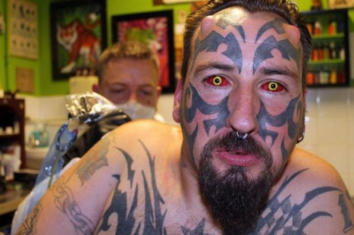 This Guy Spent Almost $20,000 To Look Like The Devil (20 pics)
