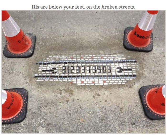 The Coolest Way To Cover Potholes (10 pics)