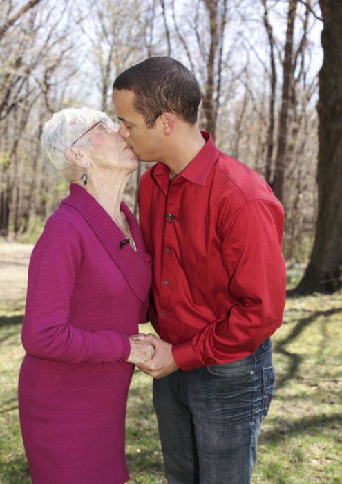 This Guy Likes Old Women, Like REALLY Old (8 pics)