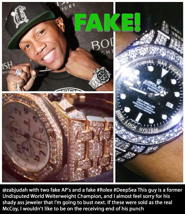 Real Rappers That Have Fake Watches (11 pics)