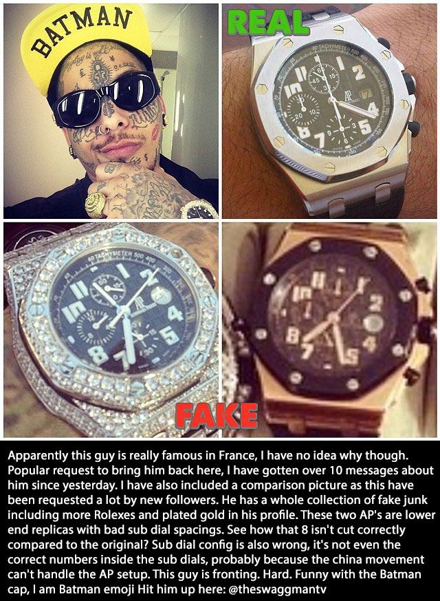 Real Rappers That Have Fake Watches (11 pics)