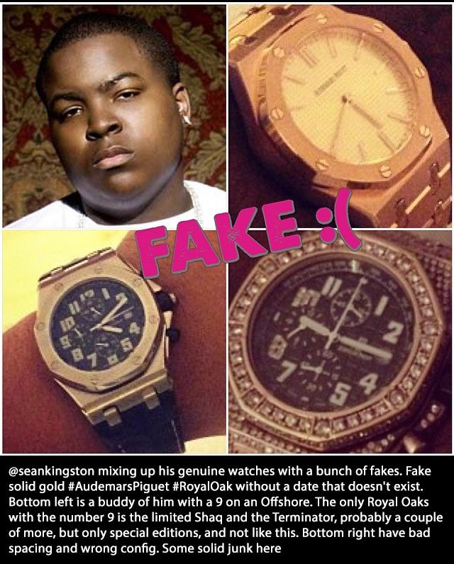 Real Rappers That Have Fake Watches (11 pics)